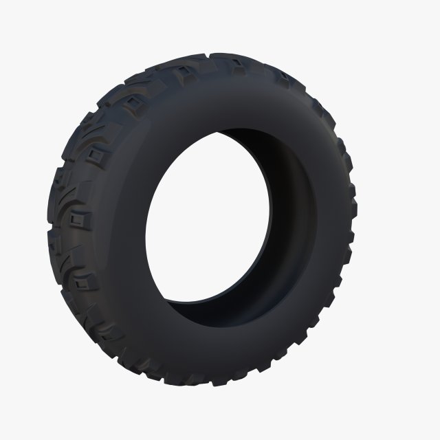 generic atv tire 1 3D Model .c4d .max .obj .3ds .fbx .stl .blend 