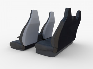 tesla cybertruck seats dark Modelo 3D