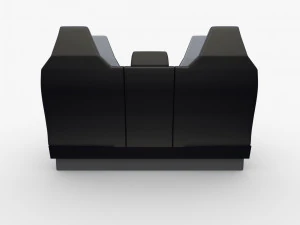 Sedili tesla cybertruck scuri Modello 3D