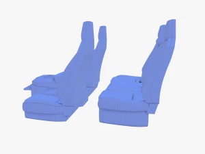 Sedili tesla cybertruck scuri Modello 3D