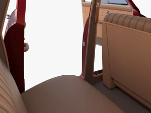 tucker 48 rosso con interni Modello 3D