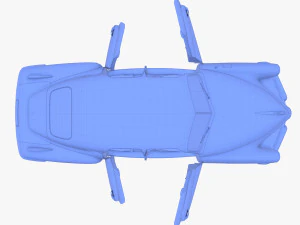 tucker 48 rosso con interni Modello 3D