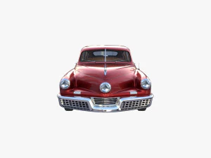 tucker 48 rosso con interni Modello 3D