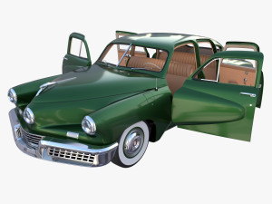 tucker 48 green with interior 3D Model