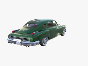 tucker 48 green with interior 3D Модель