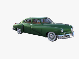 tucker 48 green with interior 3D Модель