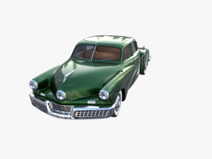 tucker 48 green with interior 3D Модель