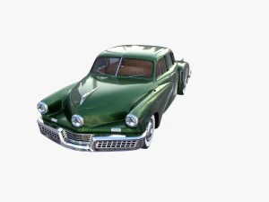 tucker 48 green with interior 3D Model