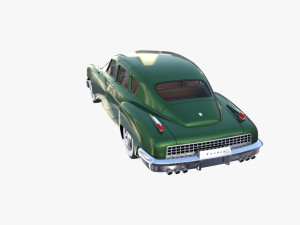 tucker 48 green with interior 3D Модель