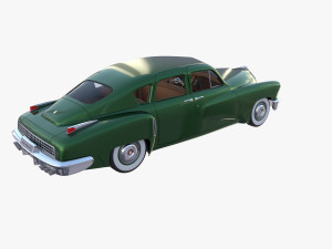 tucker 48 green with interior 3D Модель