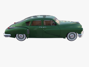 tucker 48 green with interior 3D Модель