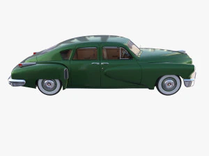 tucker 48 green with interior 3D Model