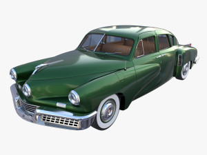 tucker 48 green with interior 3D Модель