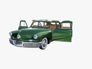 tucker 48 green with interior 3D Model