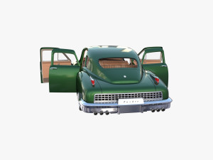 tucker 48 green with interior 3D Модель