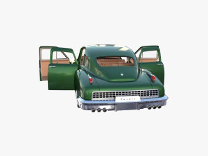 tucker 48 green with interior 3D Model