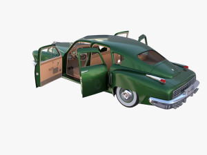tucker 48 green with interior 3D Модель