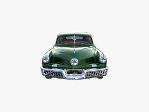 tucker 48 green with interior 3D Модель