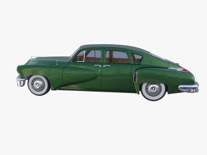 tucker 48 green with interior 3D Модель