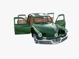 tucker 48 green with interior 3D Model