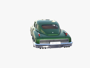 tucker 48 green with interior 3D Модель