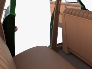 tucker 48 green with interior 3D Модель