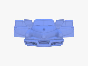 tucker 48 green with interior 3D Модель