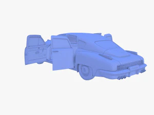 tucker 48 green with interior 3D Model