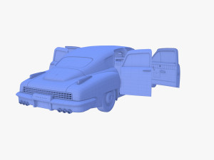 tucker 48 green with interior 3D Модель