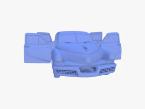 tucker 48 green with interior 3D Model