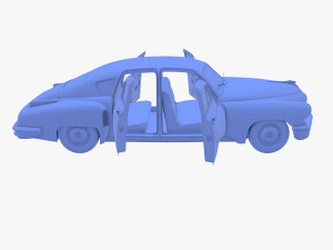 tucker 48 green with interior 3D Модель