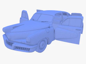 tucker 48 green with interior 3D Model