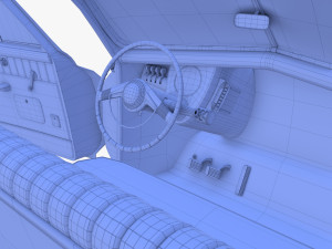 tucker 48 green with interior 3D Модель
