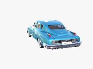 tucker 48 blue with interior Modelo 3D