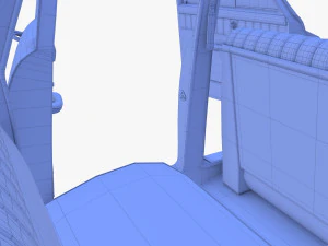 tucker 48 azul con interior Modelo 3D