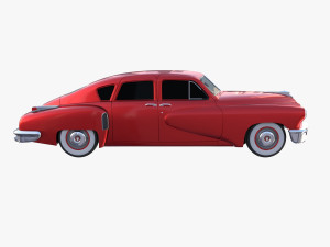 tucker 48 red Modelo 3D