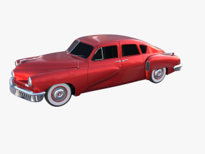 tucker 48 red Modelo 3D