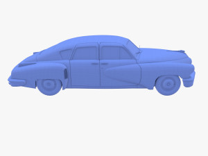 tucker 48 red Modelo 3D