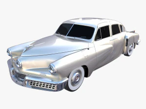 tucker 48 abu-abu Model 3D