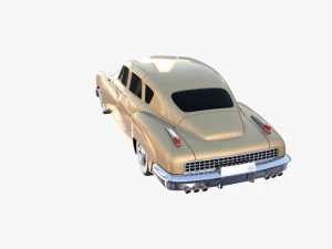 generische 40er-Jahre-Limousine 3D Modell