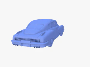 generische 40er-Jahre-Limousine 3D Modell