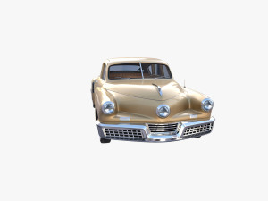 generic 40s sedan with interior Model 3D