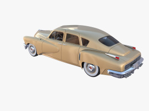 generic 40s sedan with interior Model 3D