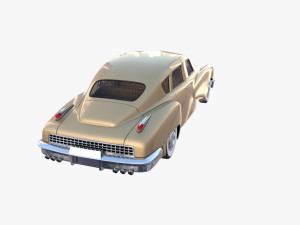 generic 40s sedan with interior Model 3D