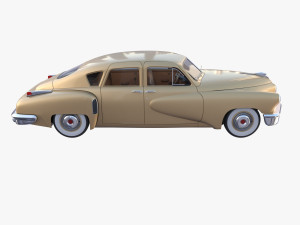 generic 40s sedan with interior Model 3D