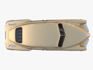 generic 40s sedan with interior Model 3D