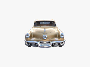 generic 40s sedan with interior Model 3D