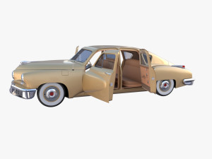 generic 40s sedan with interior Model 3D