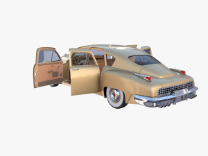 generic 40s sedan with interior Model 3D