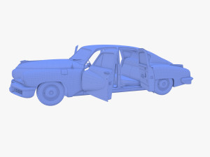 generic 40s sedan with interior Model 3D
